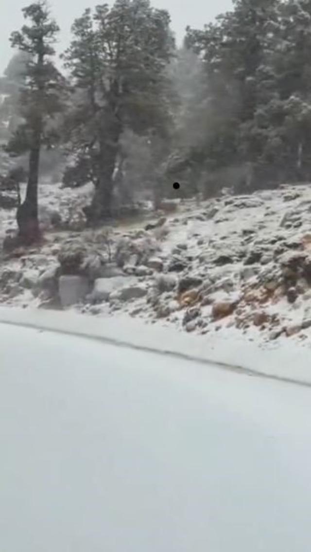 Denizli’nin yüksek kesimlerinde kar yağışı başladı 3