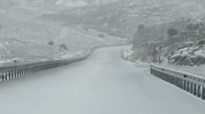 Denizli’nin yüksek kesimlerinde kar yağışı başladı