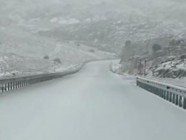 Denizli'nin yüksek kesimlerinde kar yağışı başladı