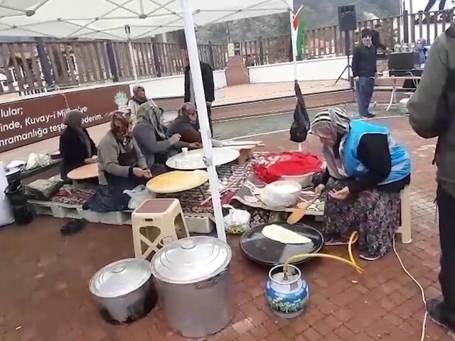 El emeği ürünlerini Filistinliler için satışa sundular