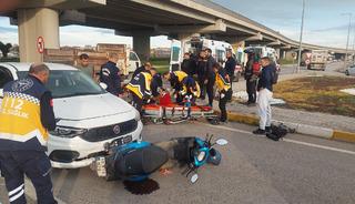 Yer: Balıkesir! Otomobil ile motosiklet çarpıştı; 2 yaralı