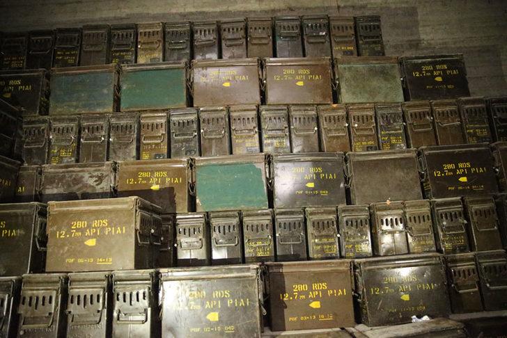 YPG/PKK'nın 12 odalı yer altı mühimmat deposu bulundu  G4