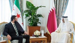 Şara, Doha'da Katar Emiri Al Sani ile görüştü