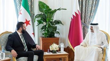 Suriye Cumhurbaşkanı Şara, Doha'da Katar Emiri Al Sani ile görüştü