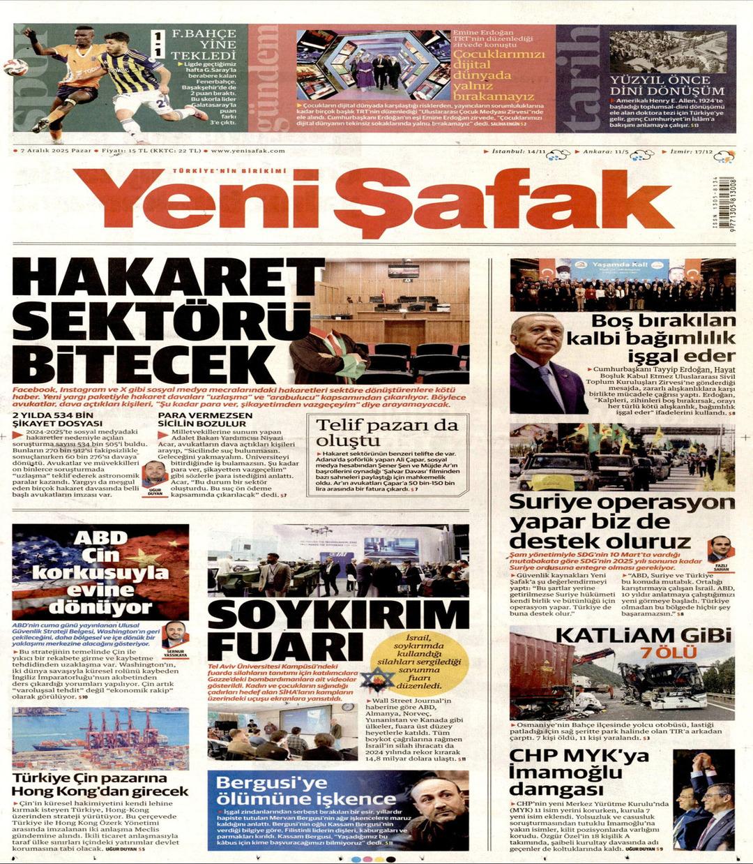 Yeni Şafak gazetesi