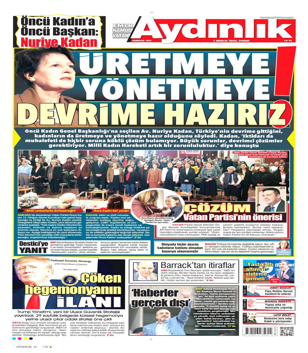 Aydınlık Gazetesi gazetesi