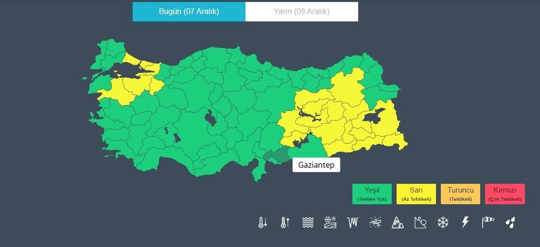 Kar, sağanak yağış ve fırtına! Meteoroloji den İstanbul dahil 22 il için sarı kodlu uyarı 5