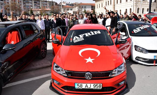 Sivas'ta 'Zeytin Dalı Harekatı'na destek konvoyu