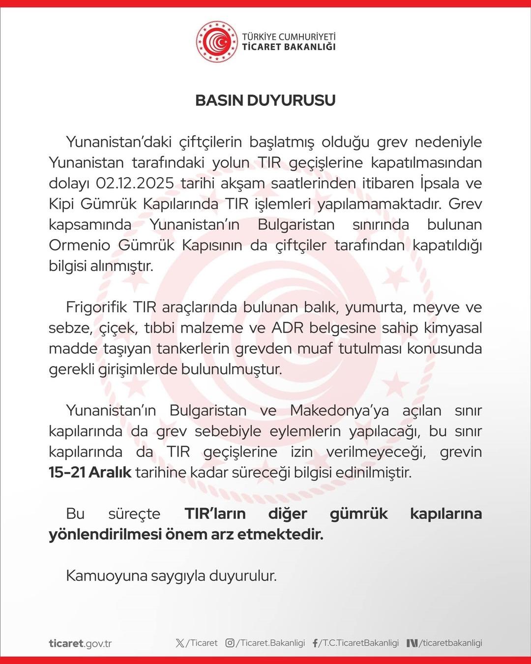 Çiftçi grevi krizi büyüdü! Tır geçişleri durduruldu, tarih verildi 3