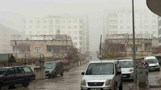 Siirt’te sis ve sağanak yağış etkili oldu