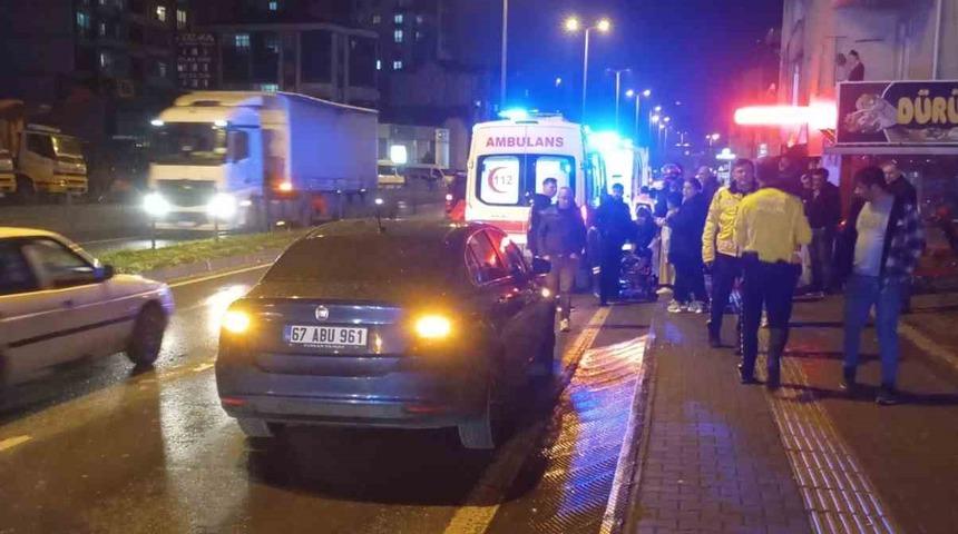 Ereğli’de motosiklet devrildi: 2 kişi yaralandı