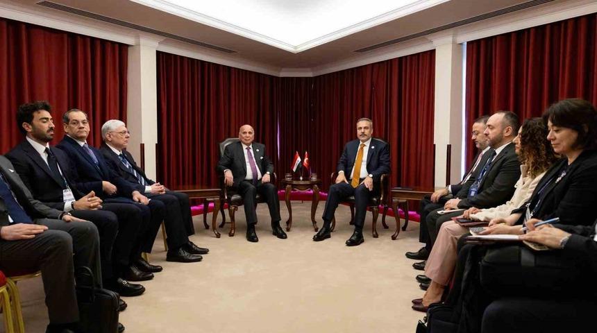 Dışişleri Bakanı Fidan, Iraklı mevkidaşı Hüseyin ile görüştü