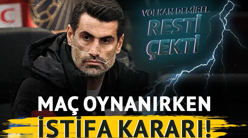 Maç oynanırken istifa kararı! Volkan Demirel görevi bıraktı
