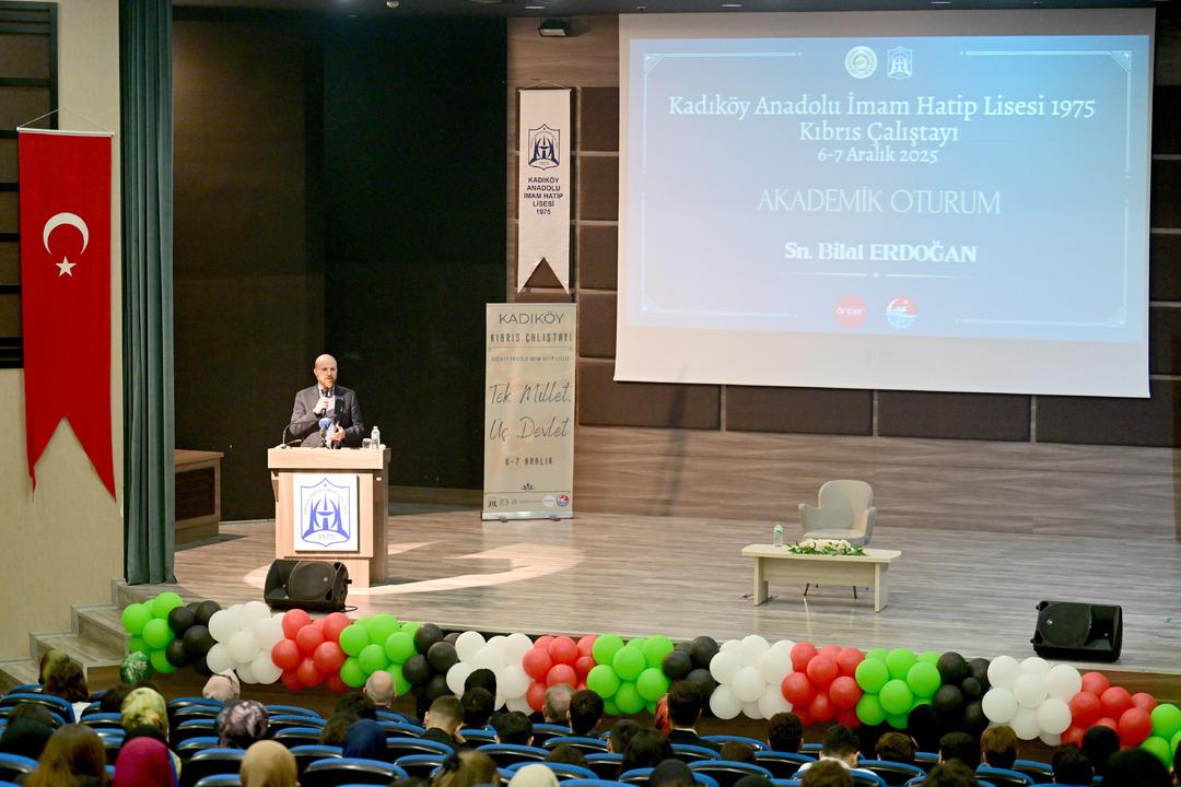 Bilal Erdoğan, Kadıköy Anadolu İmam Hatip Lisesi ndeki "Kıbrıs Çalıştayı"nda konuştu 1
