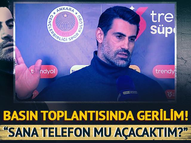 Volkan Demirel'den muhabire olay yanıt: "Sana özel telefon mu açacaktım?"