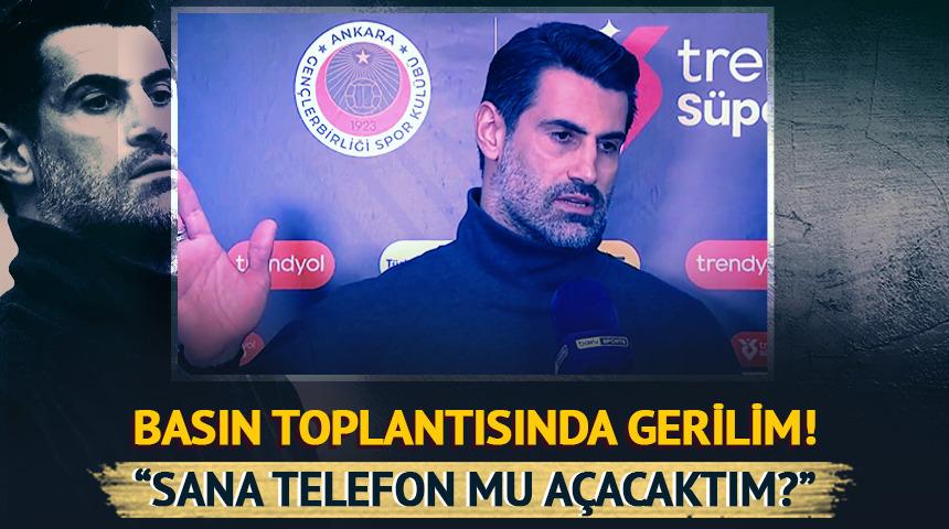 Volkan Demirel'den muhabire olay yanıt: "Sana özel telefon mu açacaktım?"