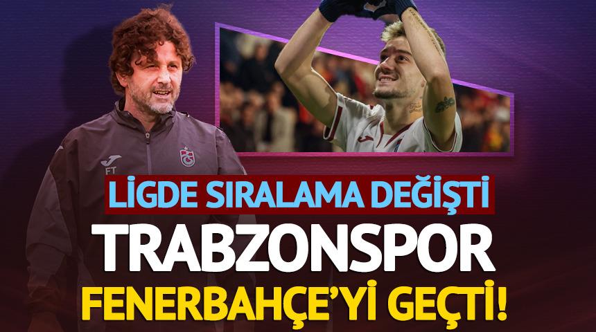 Süper Lig'de sıralama değişti! Trabzonspor, Göztepe'yi yenerek Fenerbahçe'yi geçti ve ikinci sıraya yerleşti
