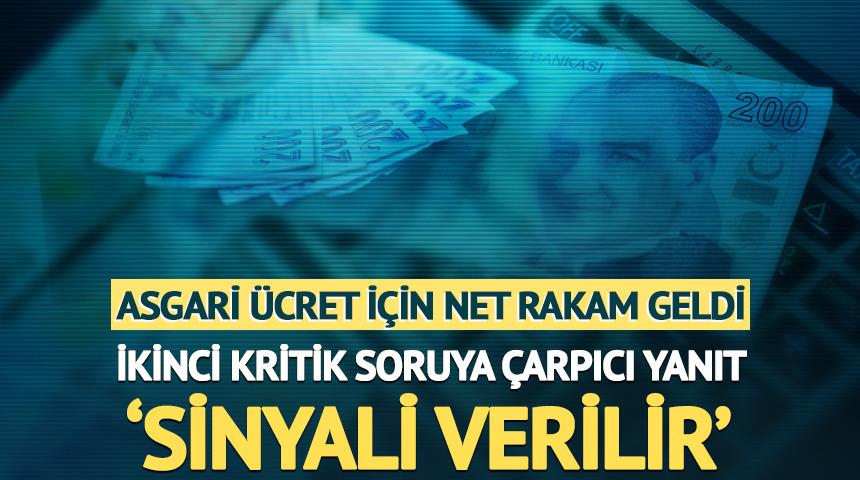Asgari ücret için net rakam verdi: İkinci kritik soruya 'Sinyali verilir' yanıtı