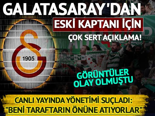 Galatasaray'dan eski kaptanı için şok suçlama! Küfür gerilimi büyüyor...