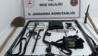 Muş’ta kaçak kazı operasyonu: 4 kişi gözaltına alındı
