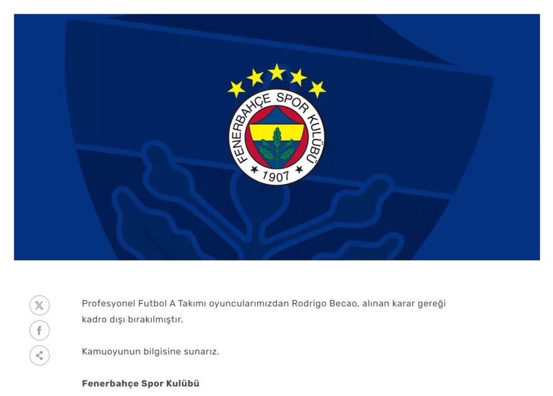 SON DAKİKA | Fenerbahçe de Rodrigo Becao için kadro dışı kararı! 2