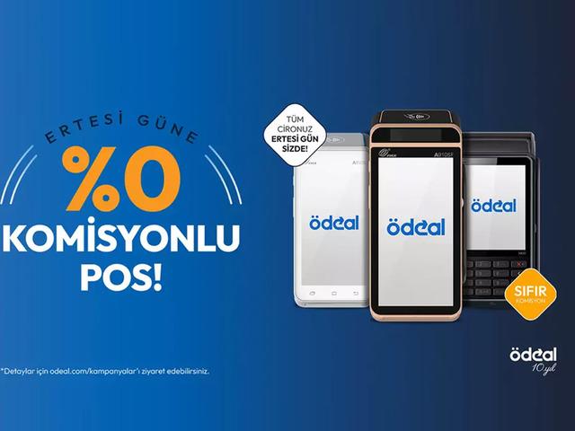 Ertesi güne %0 komisyonlu POS çözümü Ödeal’da!