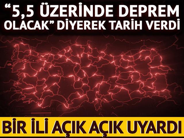 Bir ili a&ccedil;ık a&ccedil;ık uyardı! 5,5 &uuml;zerindeki deprem i&ccedil;in tarih verdi