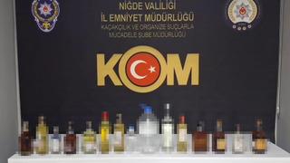 Niğde'de sahte alkol operasyonu: 7 şüpheli yakalandı