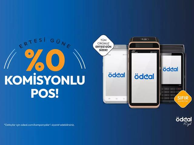 Ertesi güne %0 komisyonlu POS çözümü Ödeal’da!