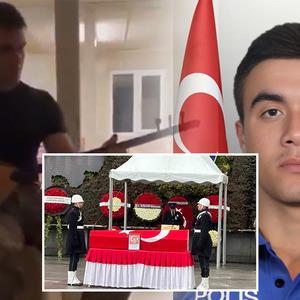 Bağlama çaldığı görüntüler yürekleri dağladı! Şehit polis memuru Emre Albayrak son yolculuğuna uğurlandı
