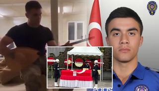 Bağlama çaldığı görüntüler yürekleri dağladı! Şehit polis memuru Emre Albayrak son yolculuğuna uğurlandı