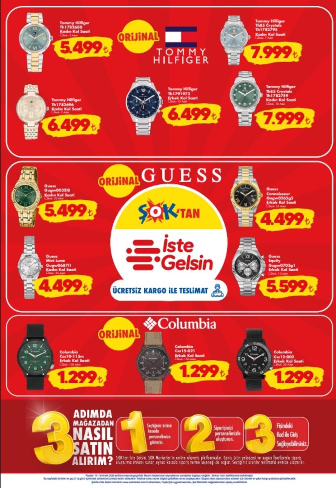 ŞOK a Columbia kol saatleri geliyor! 10 Aralık 2025 ŞOK aktüel katalog yayınlandı! 9
