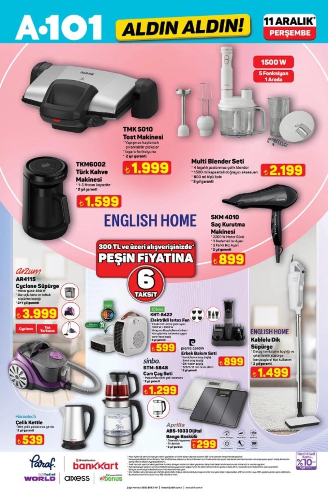 A101 aktüel katalogda elektrikli ısıtıcı fan var! 11 Aralık 2025 A101 katalog yayında! 7