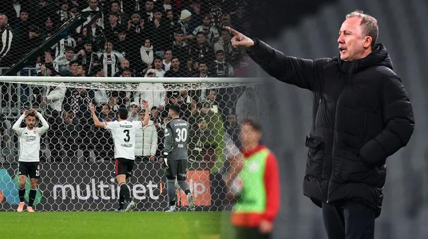 Beşiktaş trib&uuml;nlerinden tepki! İstifa sesleri stadyumu inletti