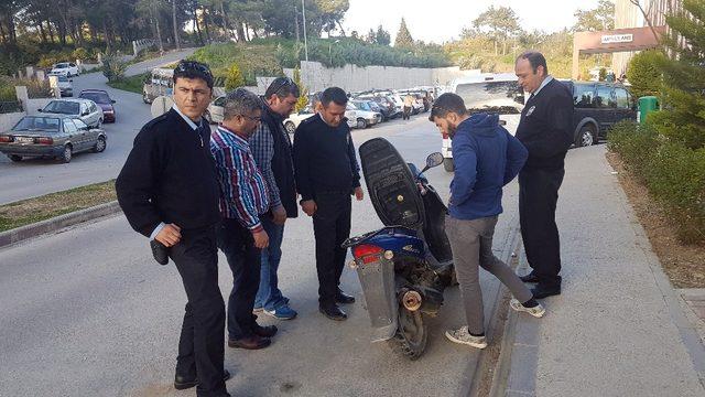 Çalınan motosikletini 10 ay sonra tesadüfen hastane bahçesinde buldu