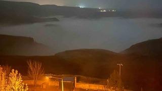 Batman’da Dicle Nehri üzerinde sis denizi