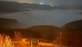 Batman’da Dicle Nehri üzerinde sis denizi