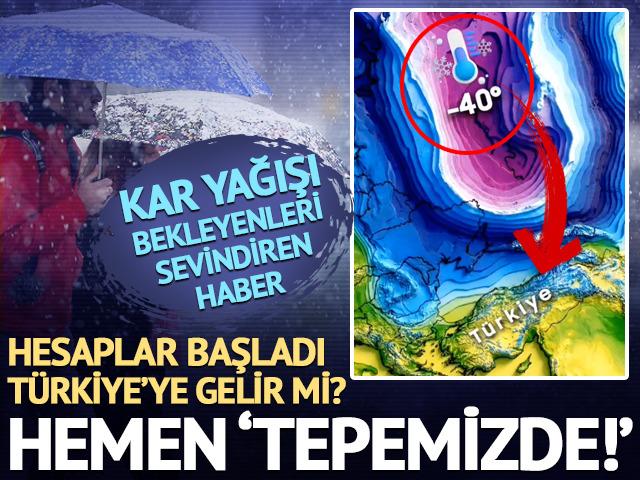 Kar yağışı i&ccedil;in yeni tahmin! Tarih verdiler: "Tepemizde devasa bir soğuk hava deposu oluşuyor"