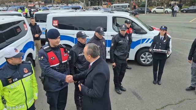 Tekirdağ’da emniyet ve jandarmaya yeni araçlar teslim edildi 1