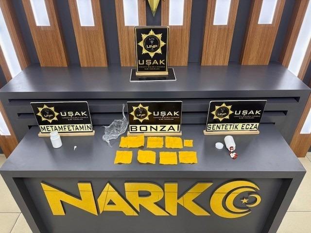 Uşak’ta çok sayıda uyuşturucu madde ele geçirildi 2