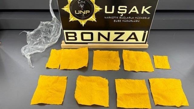 Uşak’ta çok sayıda uyuşturucu madde ele geçirildi