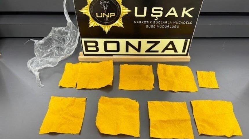 Uşak’ta çok sayıda uyuşturucu madde ele geçirildi