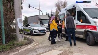 Işık ihlali kaza getirdi: 2 yaralı