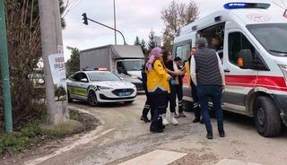 Işık ihlali kaza getirdi: 2 yaralı