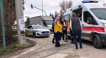 Işık ihlali kaza getirdi: 2 yaralı