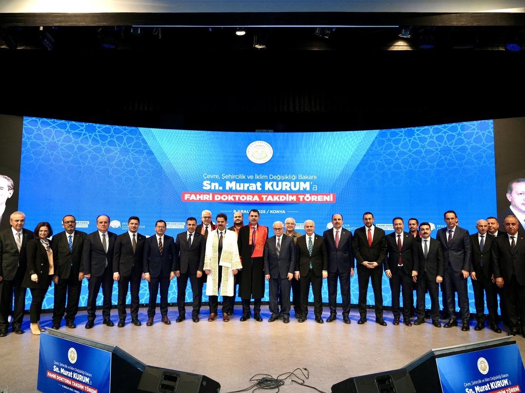 Bakan Kurum’a Selçuk Üniversitesi’nden fahri doktora ünvanı 1