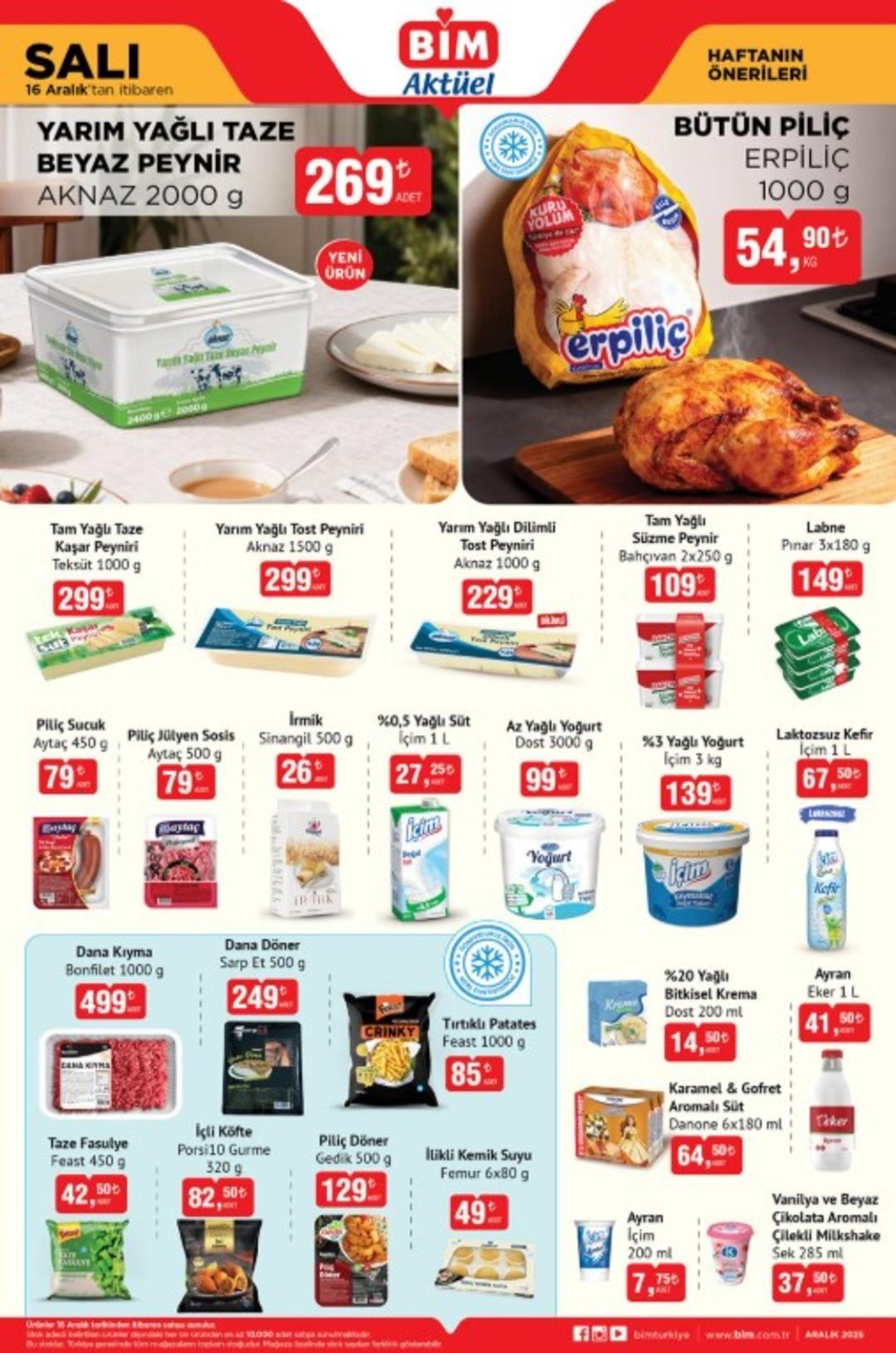 16 Aralık 2025 BİM aktüel haftanın önerileri kataloğu yayında! 1