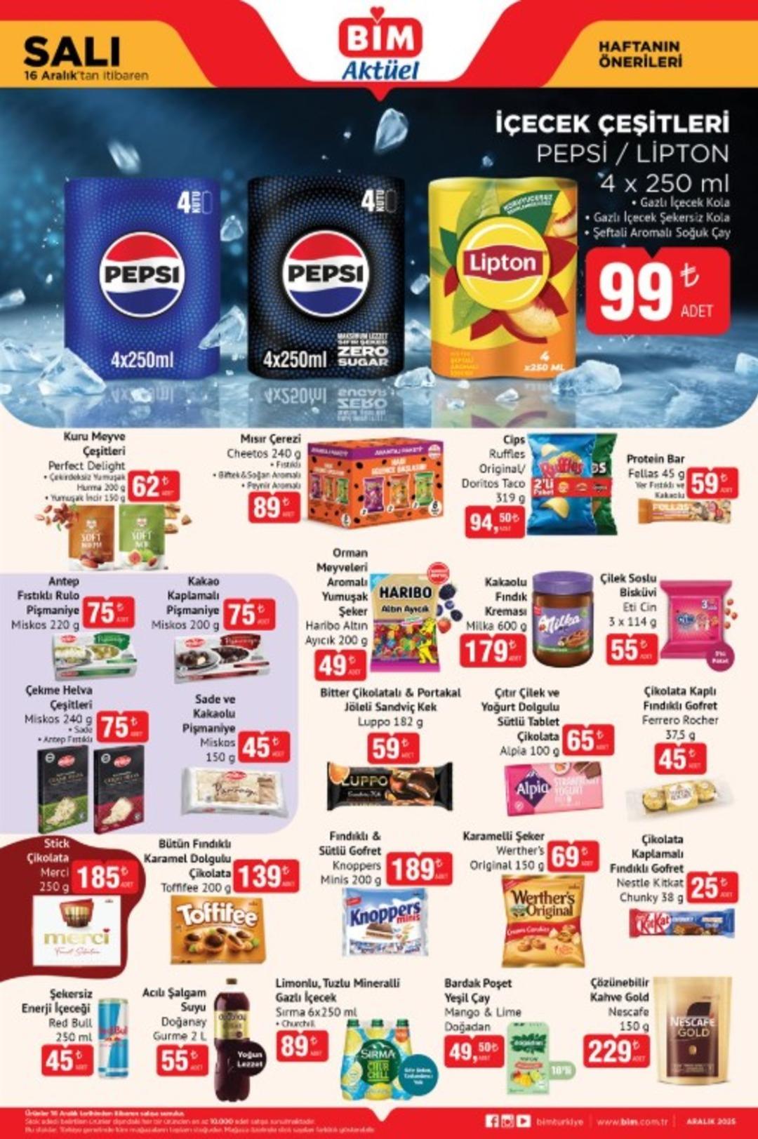 16 Aralık 2025 BİM aktüel haftanın önerileri kataloğu yayında! 2