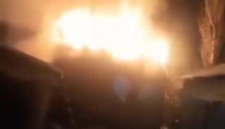 Korku dolu anlar: Kalorifer kazan dairesi cayır cayır yandı