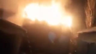 Yüksekova’da korku dolu anlar: Kalorifer kazan dairesi cayır cayır yandı